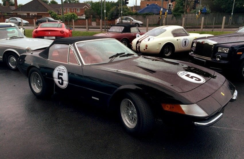 Part of the Chris Evans 'Dirty Dozen' rare and vintage cars to visit Egham for 2015 Comic Relief